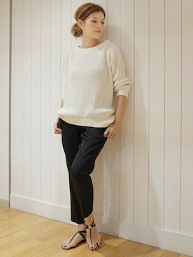 「VICINI（ヴィッチーニ）のアイテム」を使った、HIROさん（レディース・164cm）の春コーディネート