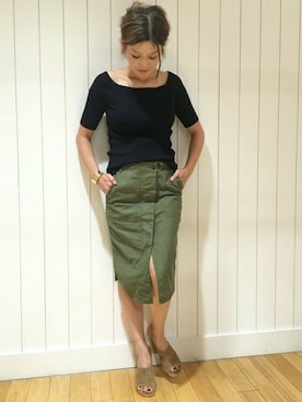 「Paloma Barcelo（パロマバルセロ）のアイテム」を使った、HIROさん（レディース・164cm）の夏コーディネート