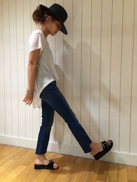 「mother（マザー）のアイテム」を使った、HIROさん（レディース・164cm）の夏コーディネート