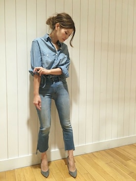 「mother（マザー）のアイテム」を使った、HIROさん（レディース・164cm）の夏コーディネート