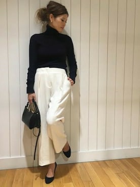 「CINOH（チノ）のアイテム」を使った、HIROさん（レディース・164cm）の秋コーディネート