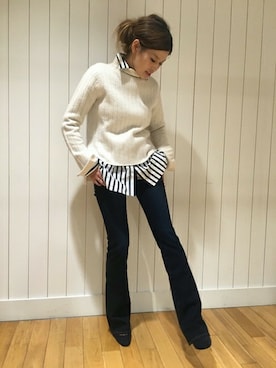 「CINOH（チノ）のアイテム」を使った、HIROさん（レディース・164cm）の秋コーディネート