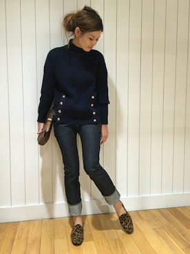 「CINOH（チノ）のアイテム」を使った、HIROさん（レディース・164cm）の秋コーディネート