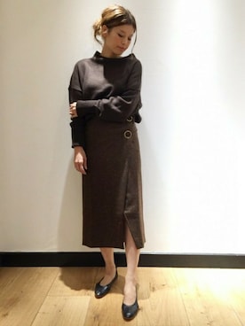 「MOHI（モヒ）のアイテム」を使った、HIROさん（レディース・164cm）の秋コーディネート