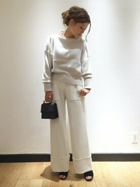 「M2MAlletier（エムツーマレティエ）のアイテム」を使った、HIROさん（レディース・164cm）の秋コーディネート