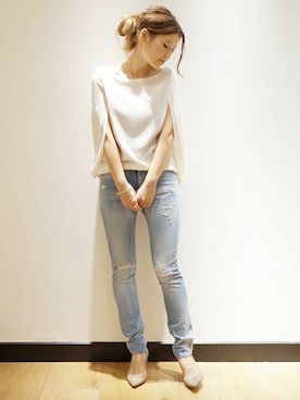 「MIANSAI（マイアンサイ）のアイテム」を使った、HIROさん（レディース・164cm）の秋コーディネート