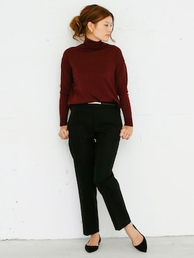 「NINA RICCI（ニナリッチ）のアイテム」を使った、HIROさん（レディース・164cm）の秋コーディネート