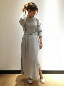 「M．MARTIN（エムマーティン）のアイテム」を使った、HIROさん（レディース・164cm）の秋コーディネート