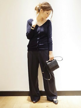 「M2MAlletier（エムツーマレティエ）のアイテム」を使った、HIROさん（レディース・164cm）の秋コーディネート