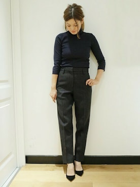 「PELLICO（ペリーコ）のアイテム」を使った、HIROさん（レディース・164cm）の冬コーディネート