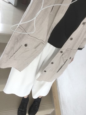 「PULL&BEAR（プルアンドベア）のアイテム（ピーコート）」を使った、Realizerealiesさん（レディース・163cm）の秋コーディネート