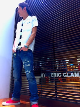 石橋大輔さん（メンズ・174cm）の春コーディネート