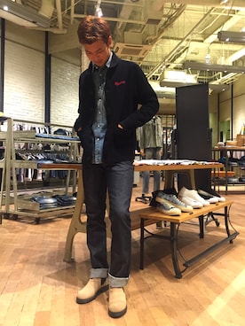 石橋大輔さん（メンズ・174cm）の秋コーディネート