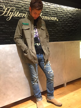 石橋大輔さん（メンズ・174cm）の秋コーディネート