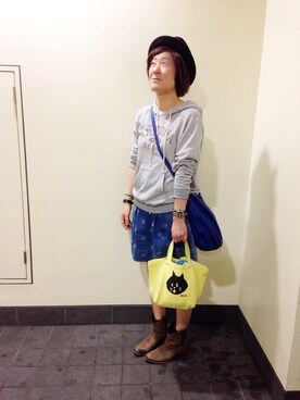 「MARC JACOBS（マークジェイコブス）のアイテム（スカート）」を使った、なおらるさん（レディース・163cm）の春コーディネート