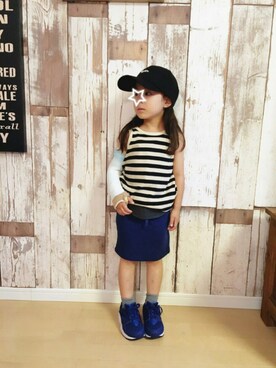 「ドラフトCO」｜「アイテム（その他）」を使った、enri_koさん（キッズ・100cm）の夏コーディネート