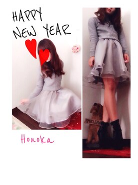 honokaさん（レディース・155cm）の冬コーディネート