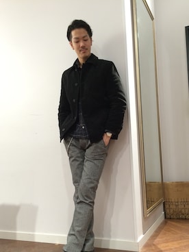 「A.P.C.（アーペーセー）のアイテム（ジャケット/アウター）」を使った、katsu ohtaさん（メンズ・179cm）の秋コーディネート