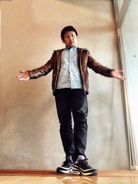 「アイテム（その他アウター）」を使った、しんのすけさん（メンズ・165cm・30代）の秋コーディネート