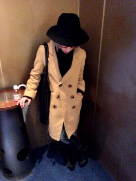 「HERE'S（HERE'S）のアイテム（ジャケット/アウター）」を使った、R.I.D.Eさん（メンズ・165cm）の冬コーディネート
