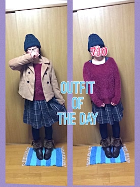 なっつんさん（レディース・159cm）の冬コーディネート