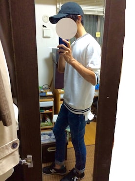 「HVC（エイチブイシー）のアイテム（スウェット）」を使った、Shinchanさん（メンズ・174cm）の秋コーディネート