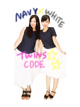 「Twins Code」｜さきさん（レディース・167cm）の夏コーディネート