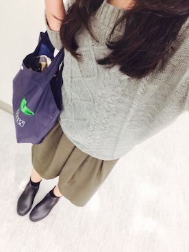 「学校」｜「アイテム（レインシューズ）」を使った、さきさん（レディース・167cm）の秋コーディネート