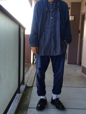 「tricker's」｜「アイテム（ブルゾン）」を使った、リョさん（メンズ・165cm）の冬コーディネート