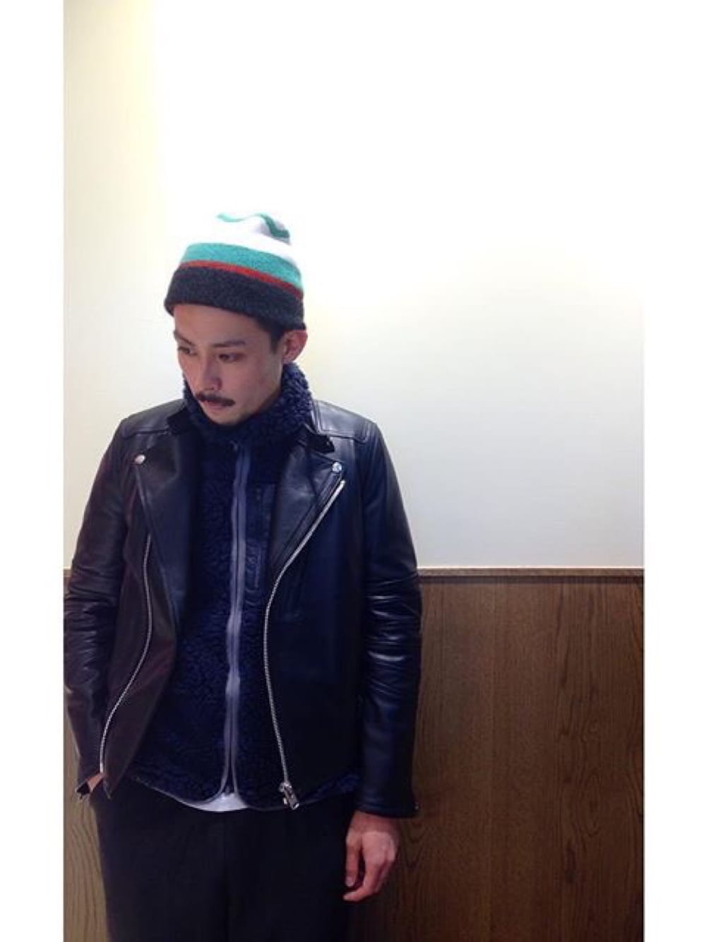 Sacaiのライダースジャケットを使ったメンズ人気ファッション