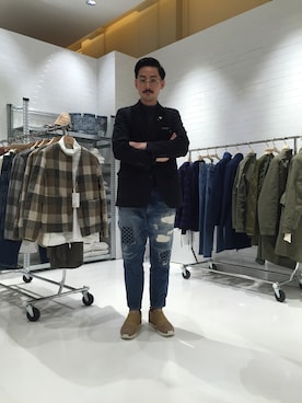 「UNITED ARROWS & SONS（ユナイテッドアローズアンドサンズ）のアイテム」を使った、吉岡 レオさん（メンズ・175cm）の冬コーディネート