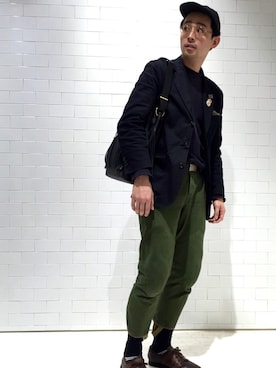 「アイテム（バッグ）」を使った、吉岡 レオさん（メンズ・175cm）の冬コーディネート