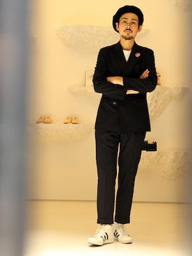 「アイテム（フォーマルスーツ/小物）」を使った、吉岡 レオさん（メンズ・175cm）の春コーディネート