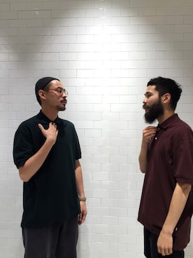 「アイテム（ポロシャツ）」を使った、吉岡 レオさん（メンズ・175cm）の夏コーディネート