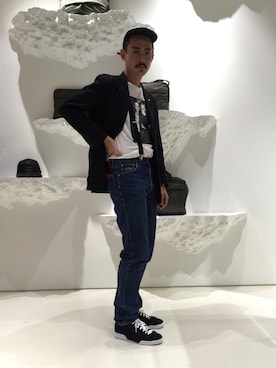 「アイテム（Tシャツ/カットソー）」を使った、吉岡 レオさん（メンズ・175cm）の夏コーディネート