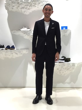 「アイテム（セットアップ）」を使った、吉岡 レオさん（メンズ・175cm）の夏コーディネート