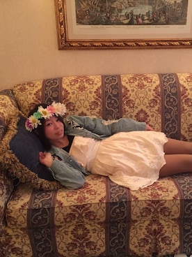 「monkey bite（モンキーバイト）のアイテム（ジャケット/アウター）」を使った、m♡さん（レディース・159cm）の春コーディネート