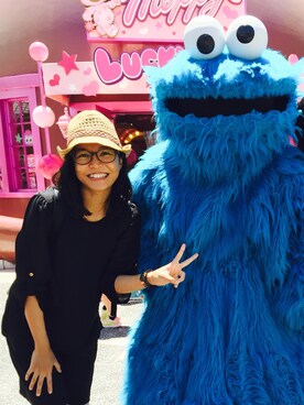 「baliのアイテム（ハット、ベージュ系）」を使った、ReRenさん（レディース・153cm）の夏コーディネート