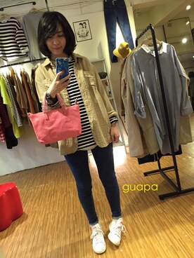 「棉麻」｜guapaさん（レディース・160cm）の冬コーディネート