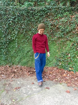 「TIGRE BROCANTE（ティグルブロカンテ）のアイテム（ニットキャップ/ビーニー）」を使った、kuroさん（メンズ・163cm）の春コーディネート