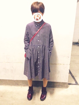 「aiko」｜「アイテム（シャツワンピース）」を使った、riiさん（レディース・155cm）の春コーディネート