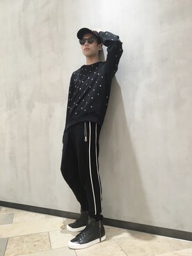 「DIESEL（ディーゼル）のアイテム（サングラス）」を使った、TOMさん（メンズ・170cm）の夏コーディネート