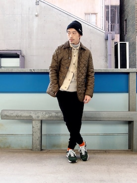 「大阪」｜「アイテム（その他アウター）」を使った、Yasuhiro  Tsukamotoさん（メンズ・170cm）の冬コーディネート