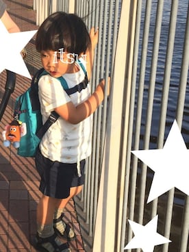 「サンサンサンさわやかサンダル祭」｜itsuさん（キッズ・100cm）の夏コーディネート