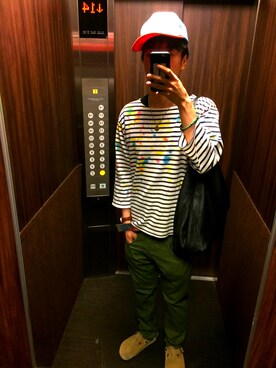 「SASQUATCHfabrix.（サスクワァッチファブリックス）のアイテム」を使った、yosh1107さん（メンズ・178cm）の夏コーディネート