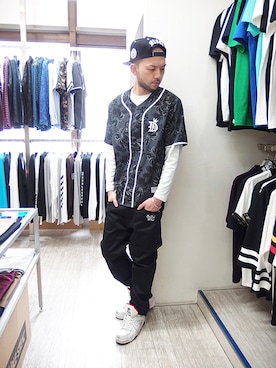 「アイテム（ブレスレット）」を使った、MA$SAさん（メンズ・173cm）の春コーディネート