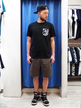 「アイテム（ブレスレット）」を使った、MA$SAさん（メンズ・173cm）の夏コーディネート