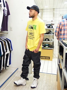 「アイテム（ブレスレット）」を使った、MA$SAさん（メンズ・173cm）の春コーディネート