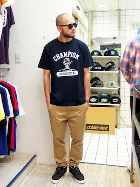 「アイテム（ブレスレット）」を使った、MA$SAさん（メンズ・173cm）の春コーディネート