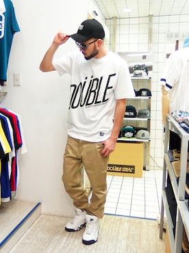 「アイテム（サングラス）」を使った、MA$SAさん（メンズ・173cm）の春コーディネート